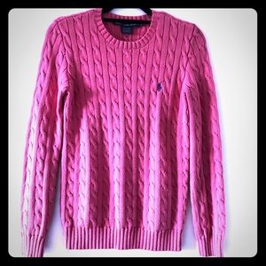 🚺 RALPH LAUREN Cable Knit Sweater